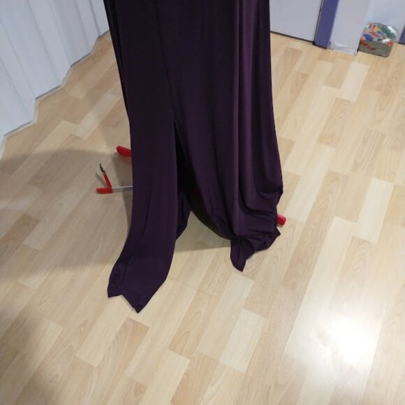 R & M Richards Full Length Dress in Deep Purple - Picture 4 of 8